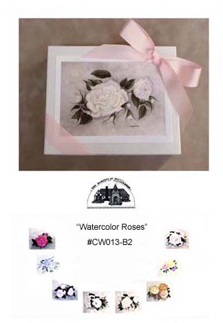"Watrcolor Roses"     #CW013-B2