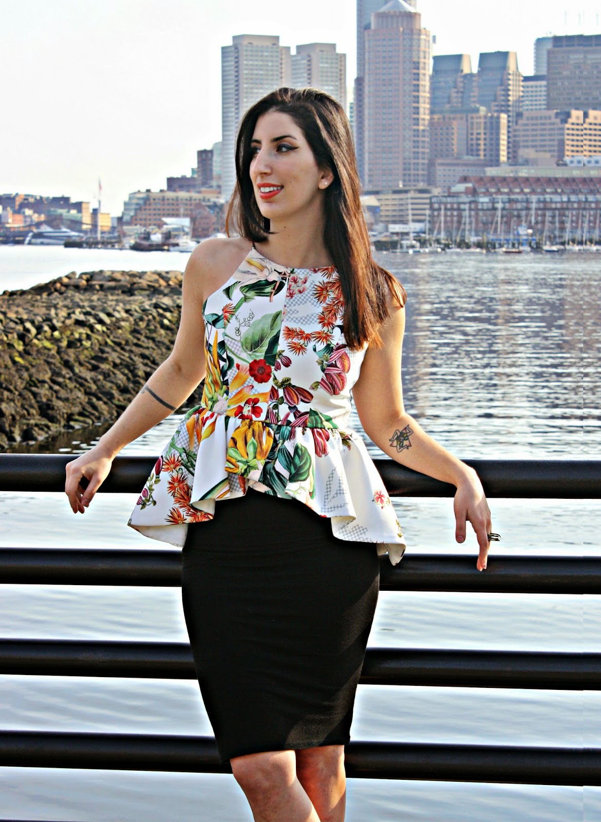  Cameo peplum top, Dolce Vita sandals 