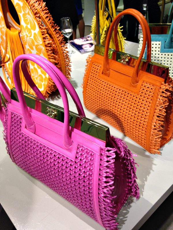Cheery "Roma Totes" at the BCRF benefit at Saks Boston from the Spring/Summer 2015 collection.