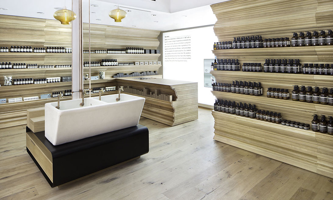 Aesop Store on Newbury Street in Boston, via Aesop.com