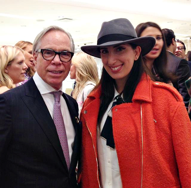 Tommy Hilfiger at the BCRF party featuring his wife's handbags
