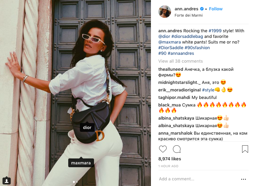 Dior Saddle Bag Influencer Campaign Is Controversial