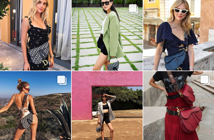 Celebrities and Fashion It Girls Wearing Dior's Saddle Bag