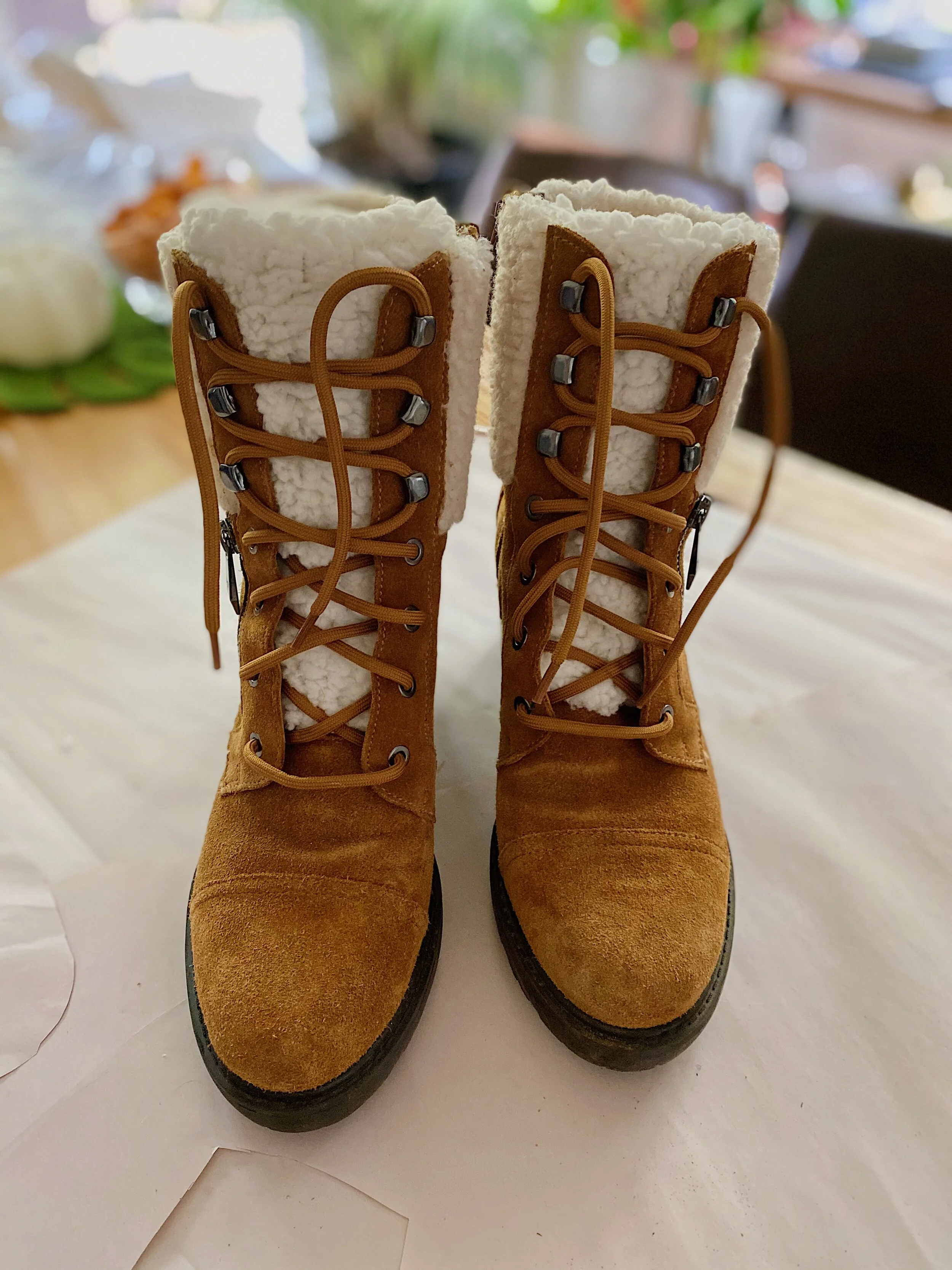 Shearling Lace Marc Fisher Ltd Daven Marc Fisher Shearling Lace Up