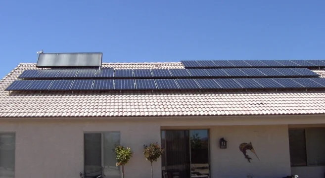 Solar Photovoltaic and Hot Water system in Vail, Arizona