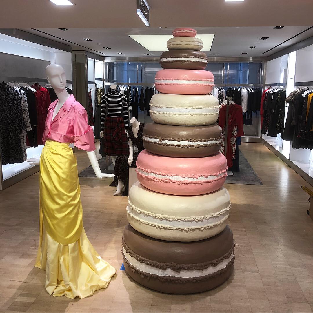 Giant Macaroon Stack for Bergdorf Goodman