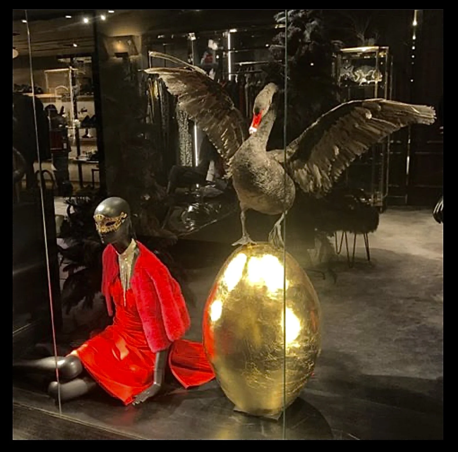 Golden Swan egg for Bergdorf Goodman