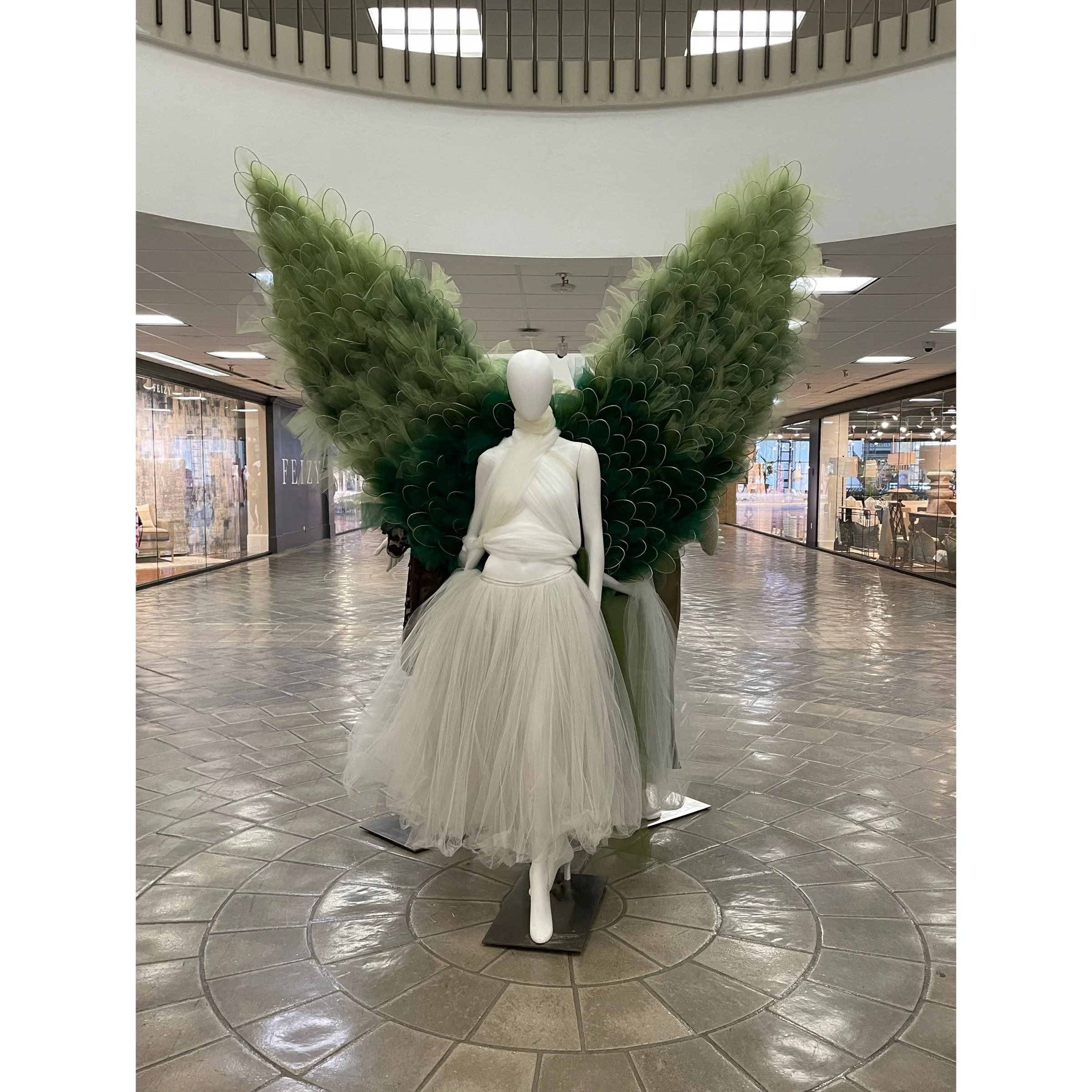 Moss Tulle Angel Wings - Dallas Market Center