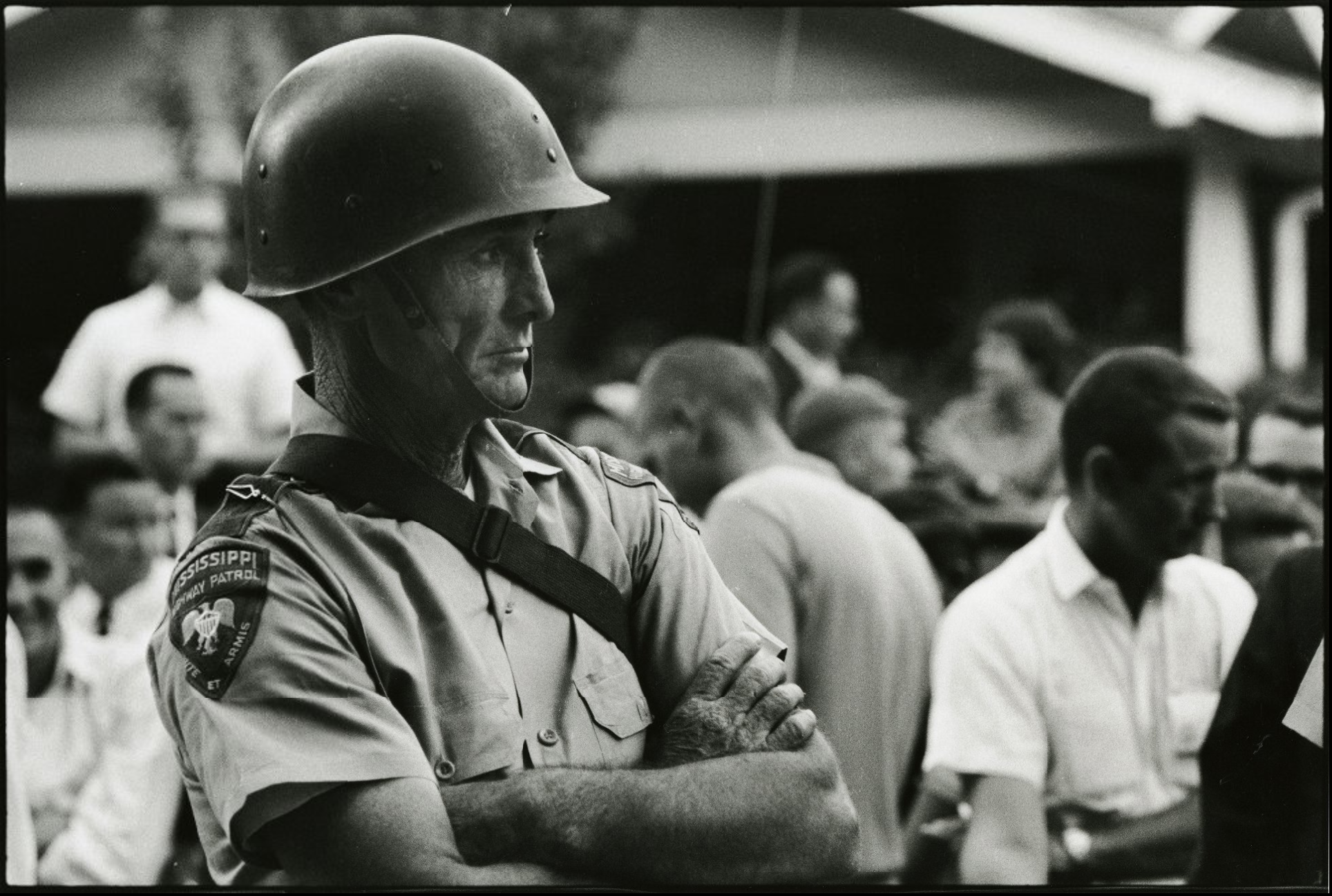 An officer at the University of Mississippi campus, Winona, MS 1962