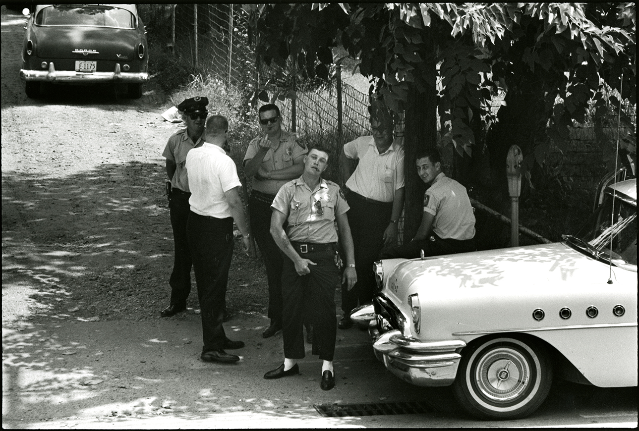Police pose for a photograph in Clarksdale, MS, 1963