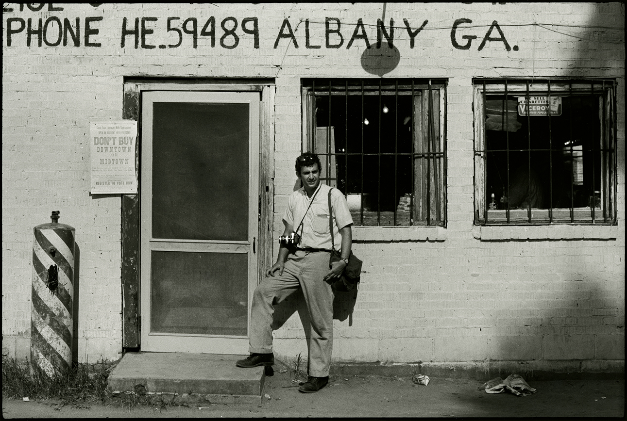 Danny Lyon at Movement headquarters, Albany, Georgia, 1962