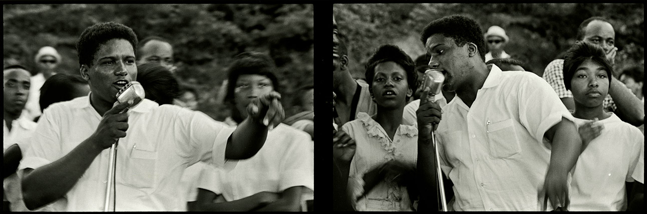 James Forman speaking at the Danville Rally, Danville, VA, 1963