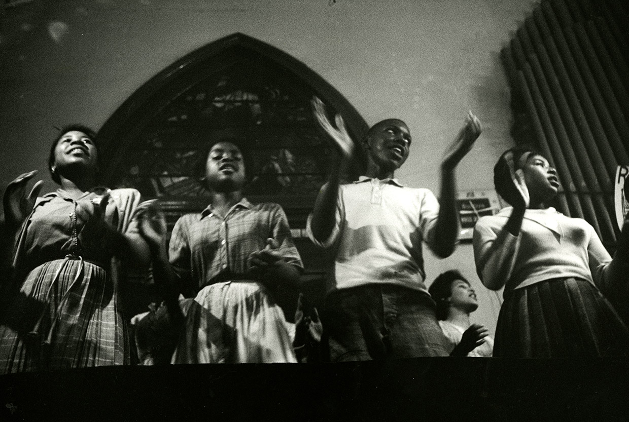 The Freedom Choir sings in the Tabernacle Baptist Church in Selma, AL, 1963