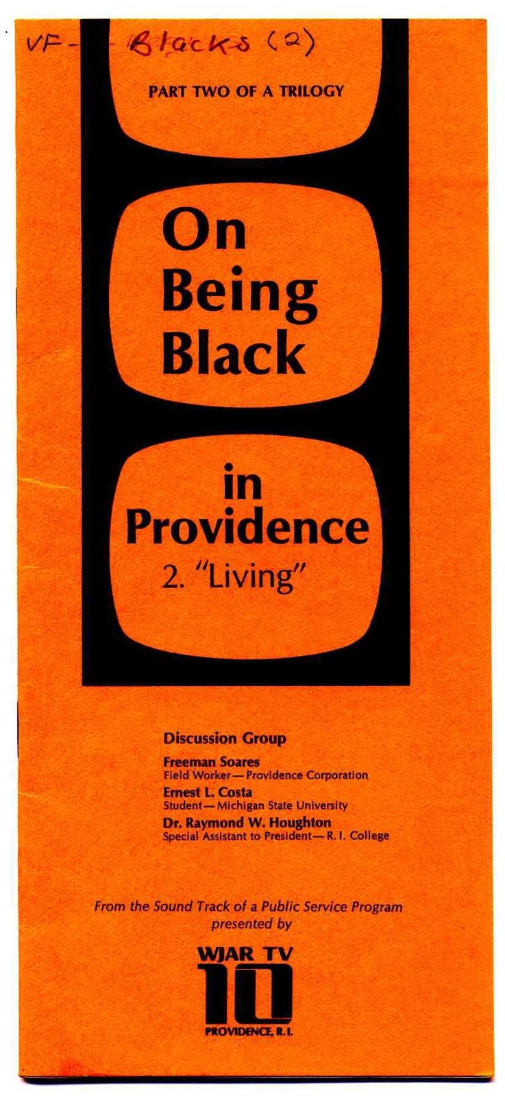 "On Being Black in Providence," WJAR 10