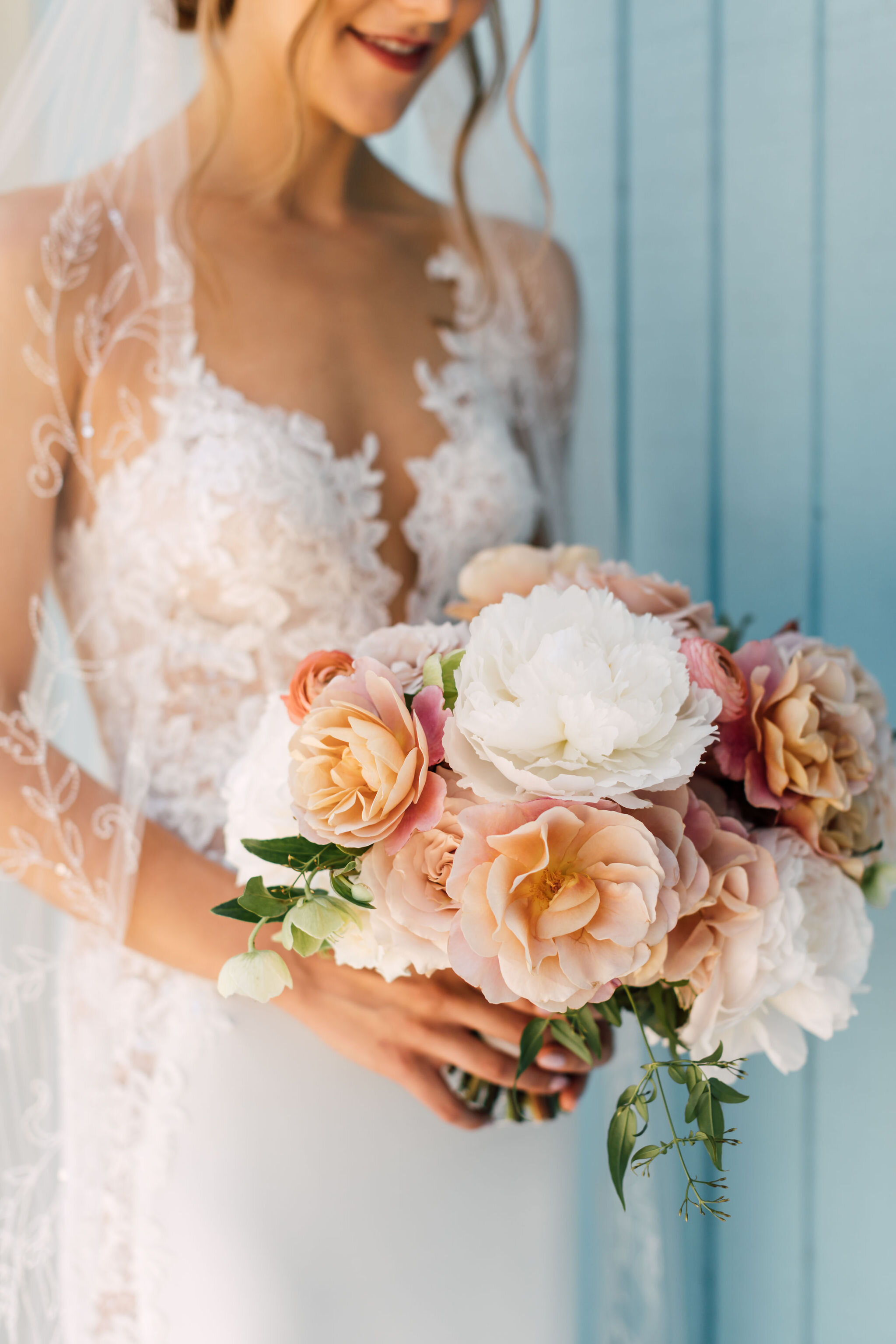 blush bridal bouquet