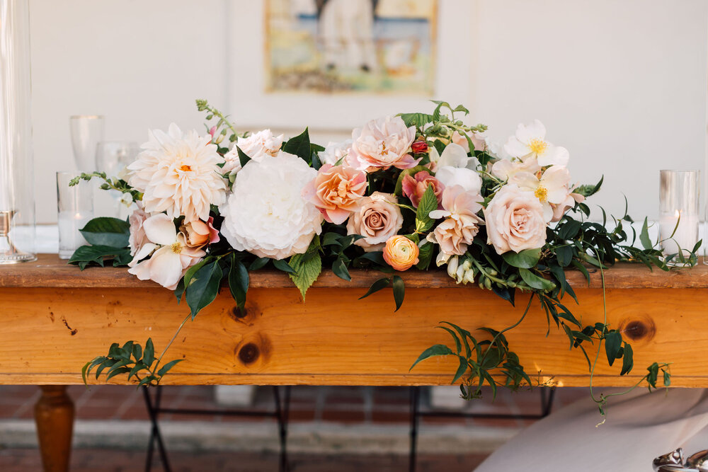 Sweetheart Table Flowers