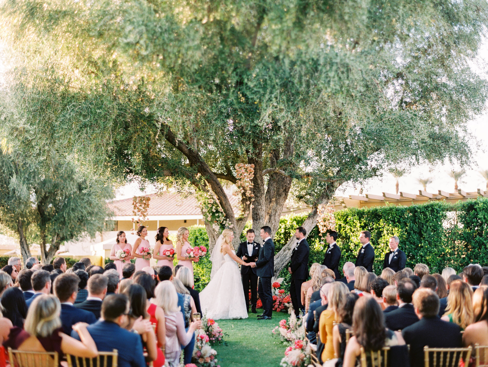 A Romantic Pink Miramonte Resort Wedding in Palm Desert — Bluebell Florals