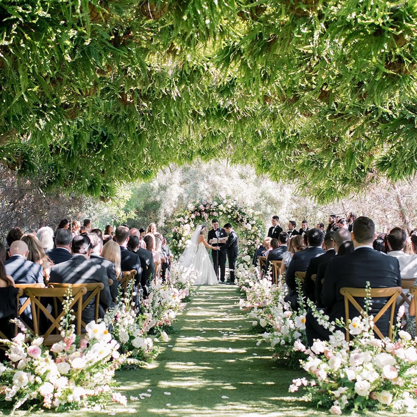 Emily + Josh&rsquo;s summer wedding was full of soft pastels and all of the prettiest garden blooms. 

So grateful to bring this vision to life alongside the most talented vendor team.
Venue @etherealgardensvenue 
Planner @detailsdarling 
Photographe