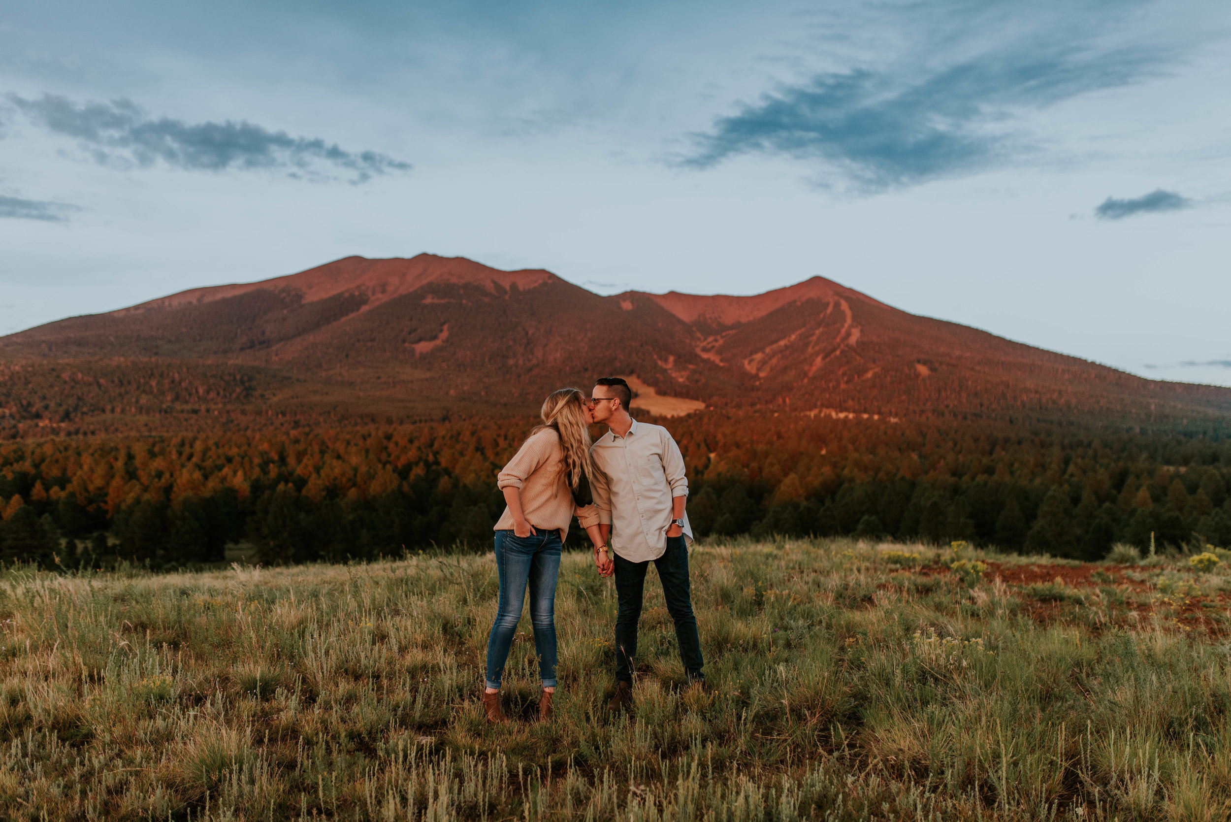 Flagstaff, Arizona Sunset Engagement - Taylor + Curtis-14.jpg