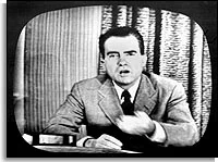 Richard Nixon: 'Our little girl Tricia, the six year old, named it "Checkers"', televised address - 1952