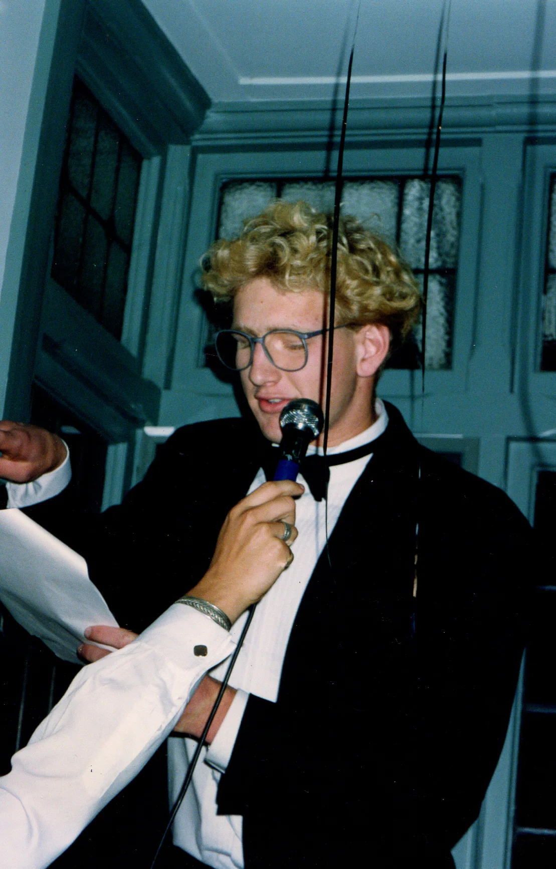 for Sam Wilson's 21st: 'Look it was dark okay! And I've got terrible eyesight', by Tony Wilson - 1992