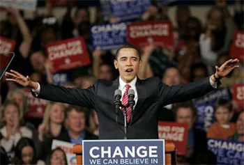 Barack Obama: 'Yes We Can', Election victory - 2008