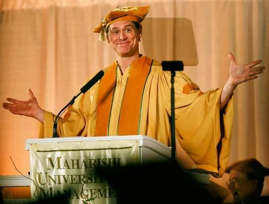 Jim Carrey: 'Life doesn’t happen to you, it happens for you', Maharishi University of Management, 2014