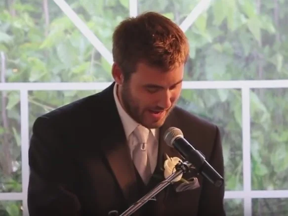 Aaron: 'My name is Aaron and I am today's best brother', for Alan and Michelle - 2013