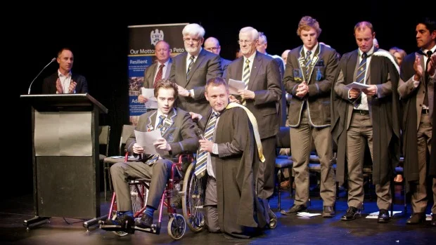 Jake Bailey: 'None of us get out of life alive so be gallant, be great, be gracious,' Christchurch Boys High School, Senior Prizegiving - 2015