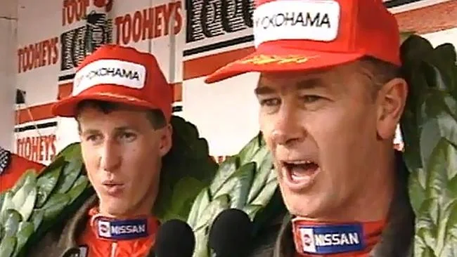 Jim Richards: 'You're a pack of arseholes', Bathurst podium - 1992