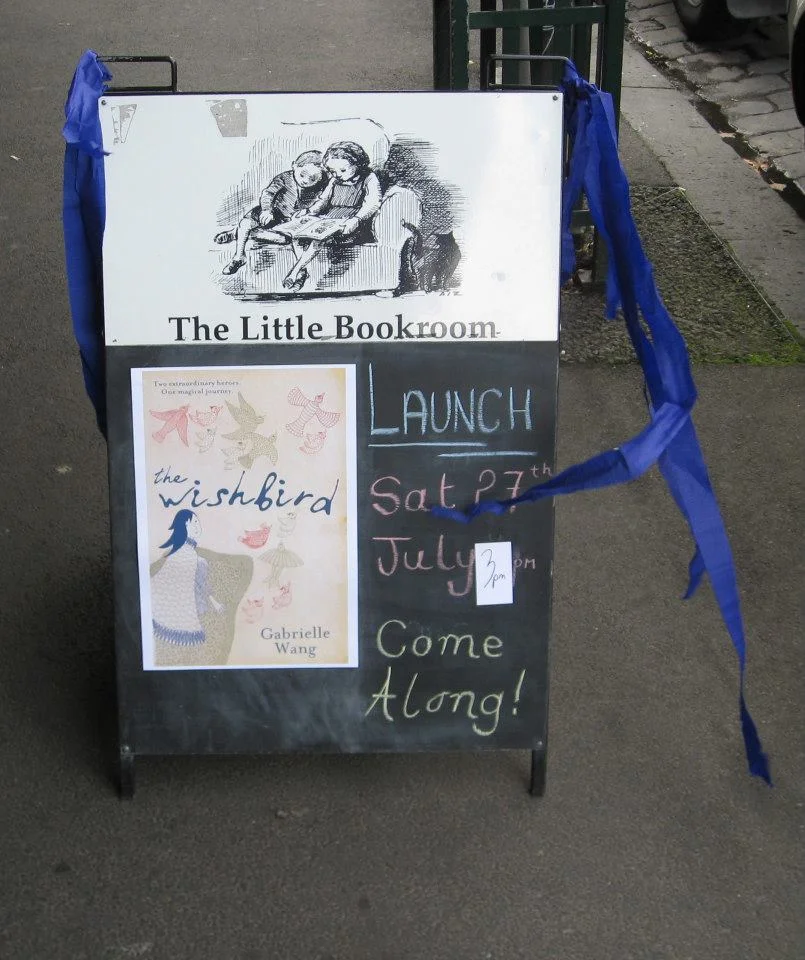 Cath Crowley: 'It isn’t just the pages that are made of silk, the words themselves seem to be', launch of Gabrielle Wang's 'The Wishbird' - 2013