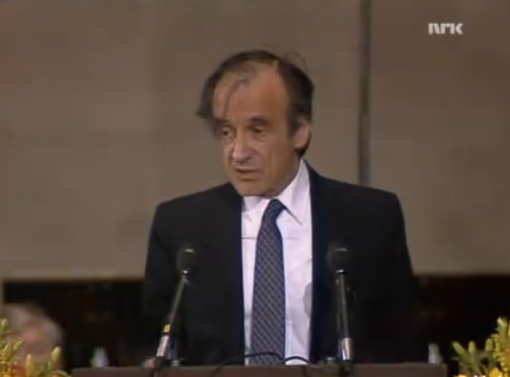 Elie Wiesel: 'Indifference, the most insidious danger of all', Nobel Prize acceptance - 1986