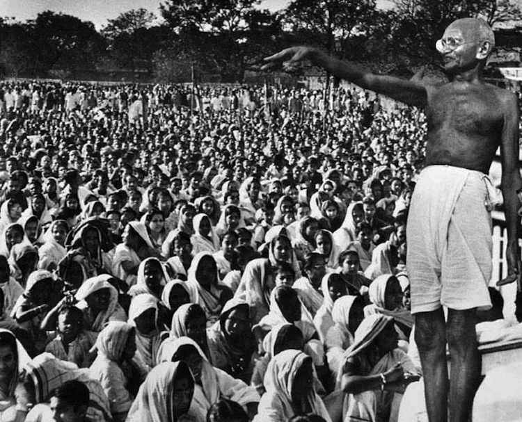 Mahatma Gandhi: 'It is to join a struggle for such democracy that I invite you today', 'Quit India' - 1942