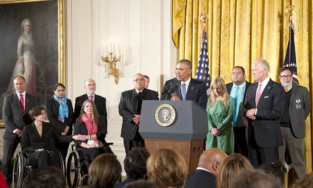 Barack Obama:  'In this room right here, there are a lot of stories. There’s a lot of heartache.' Executive action on guns - 2016