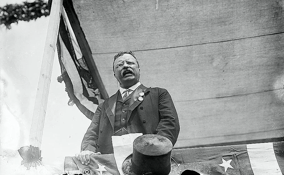 Theodore Roosevelt: 'It is not what comes into a man's mouth, but what comes out of it that counts', Strength and Decency - 1903