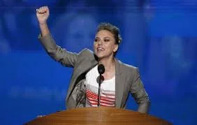 Scarlett Johansson: 'Less than half of all eligible voters between the ages of 18 and 24 voted', DNC - 2012