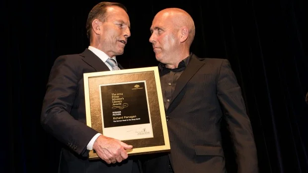 Richard Flanagan: 'Words, my father told me, were the first beautiful things he ever knew', Prime Minister's Award for fiction - 2014