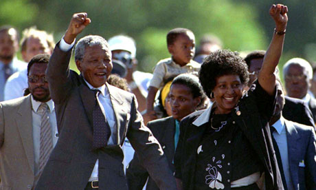 Nelson Mandela: 'I therefore place the remaining years of my life in your hands', first speech after release from prison - 1990