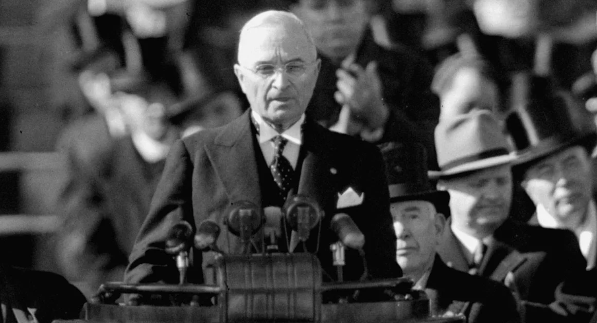Harry S Truman: 'Those countries which now oppose us will abandon their delusions', Four points Inauguration Speech - 1949