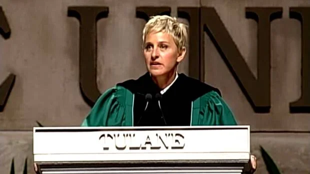 Ellen de Generes: 'You’ve already survived a hurricane. What else can happen to you?', Tulane University - 2009