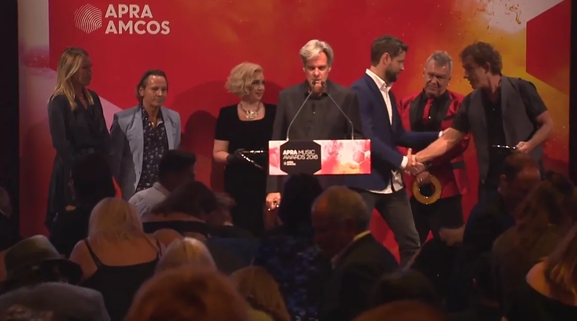 Don Walker for Cold Chisel: 'There are four of us in the band up here, and there should be five' APRA Ted Albert award - 2016