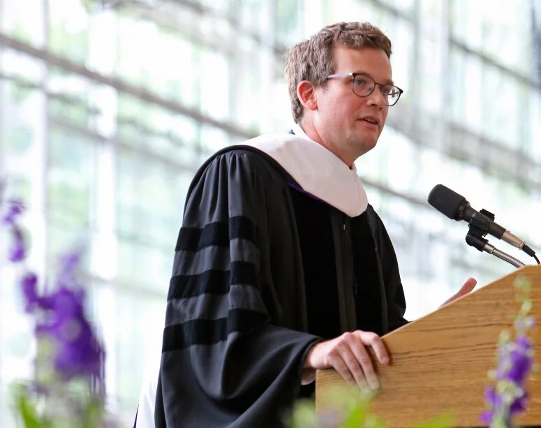 John Green: 'To be an adult meant engaging in totally unironic conversations about the weather', Kenyon College - 2016