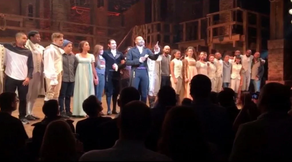 Brandon Victor Dixon: 'We, sir, are the diverse America who are alarmed and anxious that your new administration will not protect us',  'Hamilton' curtain-call speech to VP-elect Mike Pence - 2016