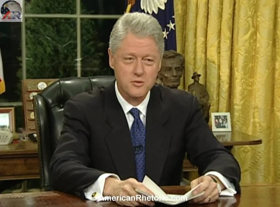 Bill Clinton: 'My days in this office are nearly through, but my days of service, I hope, are not', farewell address - 2000