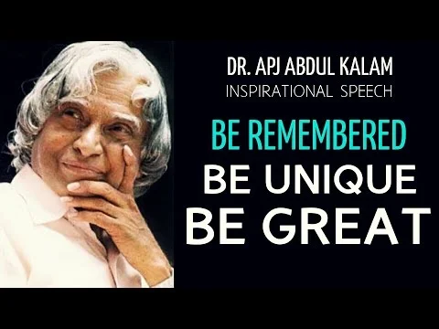 A.P.J. Abdul Kalam: 'Evolution of a unique you', address to students IIT Madras - 2010