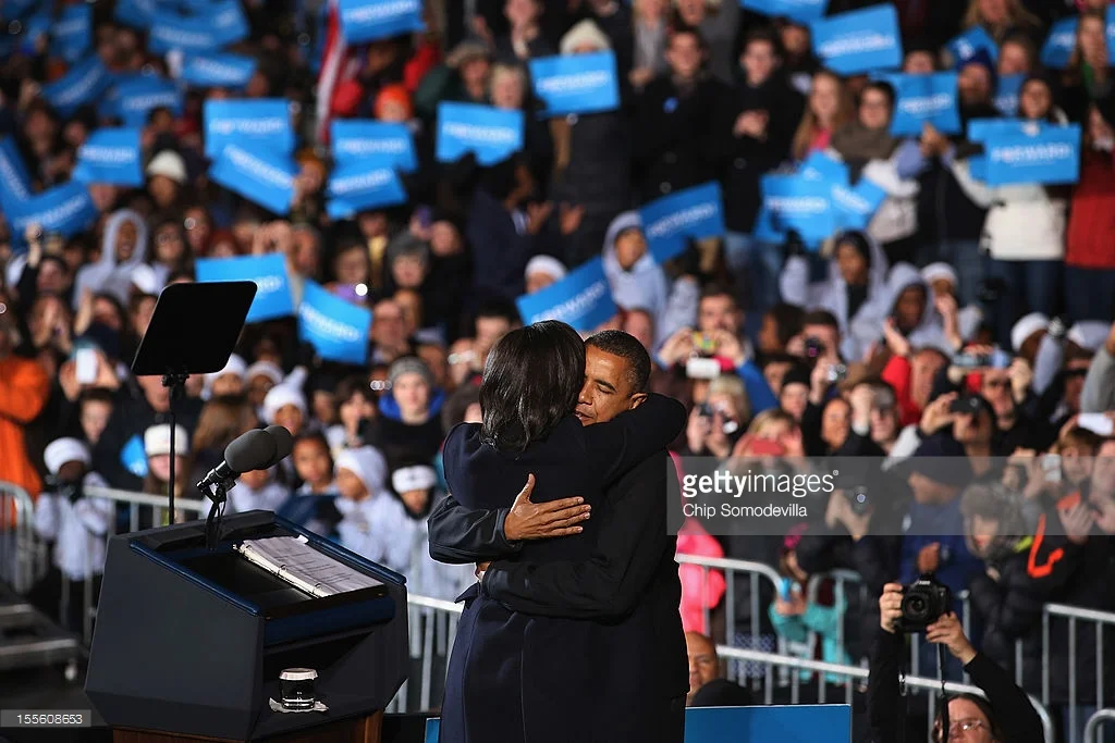 Barack & Michelle Obama: 'One voice can change a room', Election eve rally - 2012
