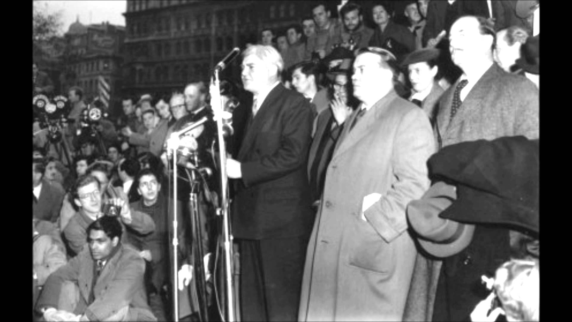 Aneurin (Nye) Bevan: 'Get out! Get out! Get out!', Suez Crisis, Trafalgar Square speech - 1956