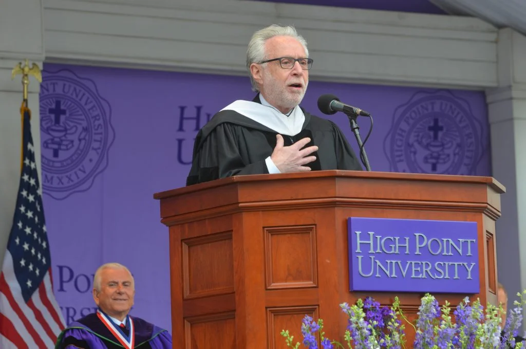 Wolf Blitzer: 'That’s very, very important, graduates – to show up', High Point University - 2017 
