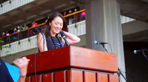 Beth Fukumoto: 'Then she watched a bully win the presidency of the United States', Hawaii Women's March - 2017 