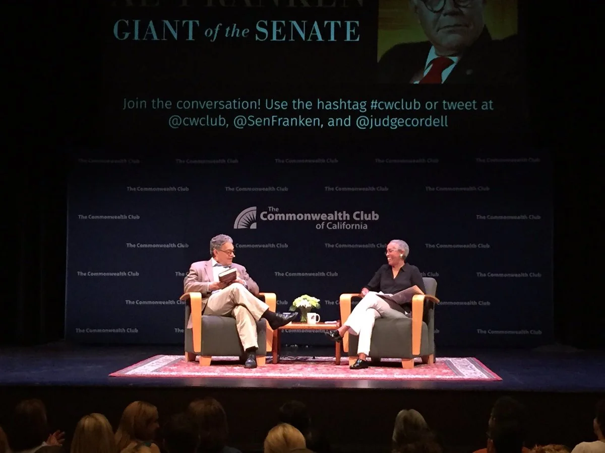 Al Franken: 'First you have to have the boots', Why I am a Democrat, Commonwealth Club -2017